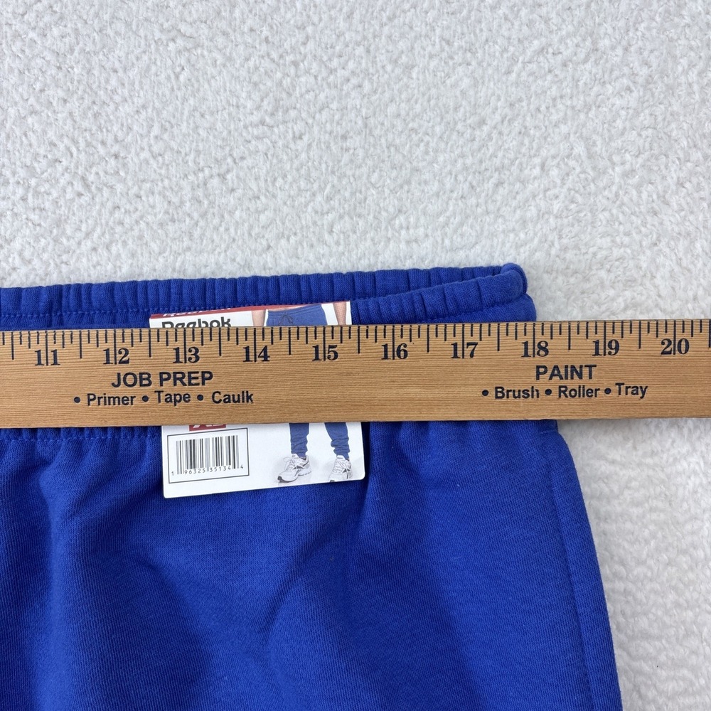 NEW REEBOK Mens Fleece Joggers Sweatpants XL Blue Athletic Pants Tapered Stretch - Picture 6 of 13